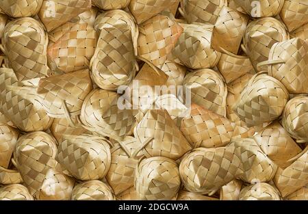 Abstract background wicker basket birch stripe in sunlight unlimited copy texture crafts Stock Photo