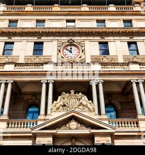 In  sydney the antique clock tower Stock Photo
