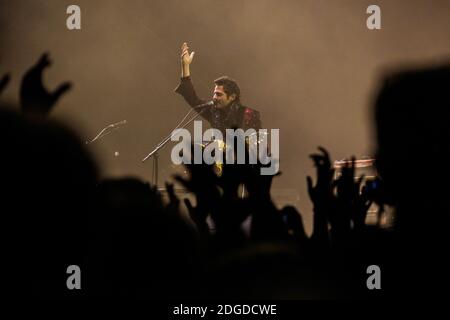 Singer/songwriter Matthieu Chedid, -M- performs during the 70th annual Cannes Film Festival at on May 21, 2017 in Cannes, France. Photo by David Boyer/ABACAPRESS.COM Stock Photo