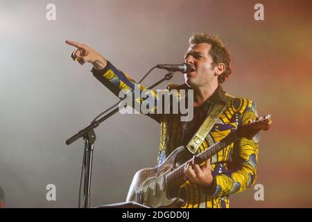 Singer/songwriter Matthieu Chedid, -M- performs during the 70th annual Cannes Film Festival at on May 21, 2017 in Cannes, France. Photo by David Boyer/ABACAPRESS.COM Stock Photo