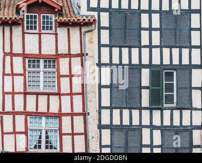 Historical and cultural city center of Bayonne, France Stock Photo