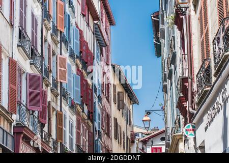 Historical and cultural city center of Bayonne, France Stock Photo