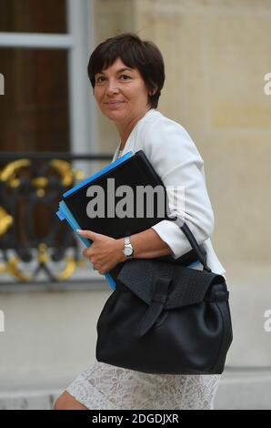 Minister for Overseas France Annick Girardin leaving the Elysee Palace ...