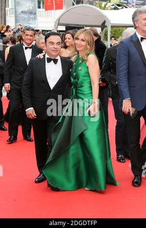 Renault CEO Carlos Ghosn and his wife Rita Ghosn attending L’Amant Double screening during the 70th annual Cannes Film Festival at Palais des Festivals on May 26, 2017 in Cannes, France. Photo by David Boyer/ABACAPRESS.COM Stock Photo