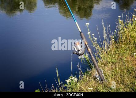 Feeder - English fishing tackle for catching fish Stock Photo - Alamy