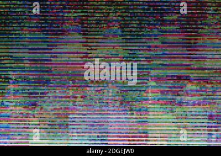Abstract background, pattern of a digital glitch Stock Photo