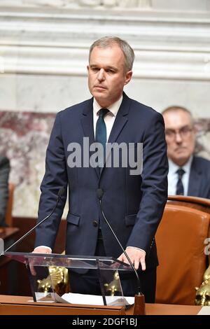 New Assembly President Francois de Rugy during the first meeting of the new French National Assembly in Paris, France on June 27th, 2017. Photo by Henri Szwarc/ABACAPRESS.COM Stock Photo