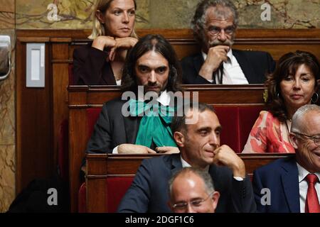 La Republique en Marche's Cedric Villani during the first meeting of the new French National Assembly in Paris, France on June 27th, 2017. Photo by Henri Szwarc/ABACAPRESS.COM Stock Photo