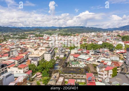 Aerial view of Puli town Stock Photo