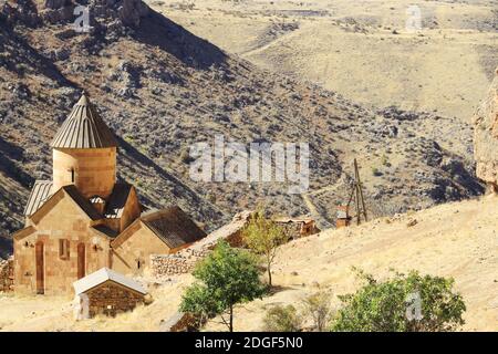 Noravank monastery, Surp Astvatsatsin, Armenia, Asia Stock Photo
