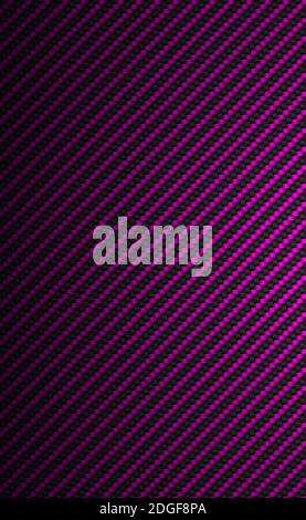 Panoramic texture of black and red carbon fiber - illustration Stock Photo