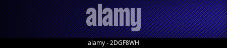 Panoramic texture of blue and black carbon fiber - illustration Stock Photo