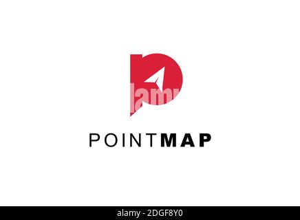 map point target logo inspiration Stock Vector