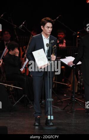 Chinese Wang Kai speaks after winning the Best Actor for his acting in ...