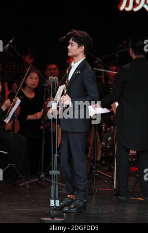 Chinese Wang Kai speaks after winning the Best Actor for his acting in ...