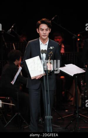 Chinese Wang Kai speaks after winning the Best Actor for his acting in ...