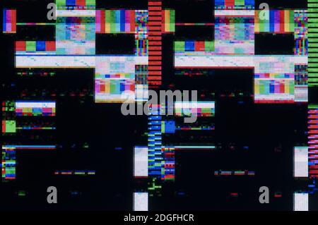 Abstract background, pattern of a digital glitch Stock Photo