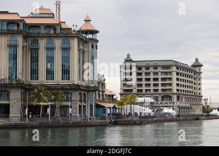 Caudan Waterfront in Port Louis, Mauritius, Indian Ocean Stock Photo