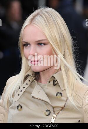 Kate Bosworth arriving at the Burberry Prorsum Show, Queens Gate, Hyde Park, part of London Fashion Week. Stock Photo