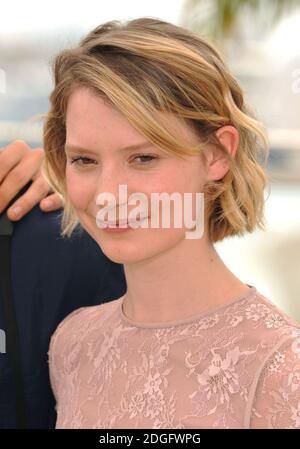 Mia Wasikowska at the photocall for Restless at the Palais De Festival