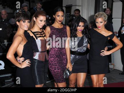 The Saturdays arriving at the GQ Men of the Year Awards, 2011. Held at the Royal Opera House, Covent Garden, London. Stock Photo