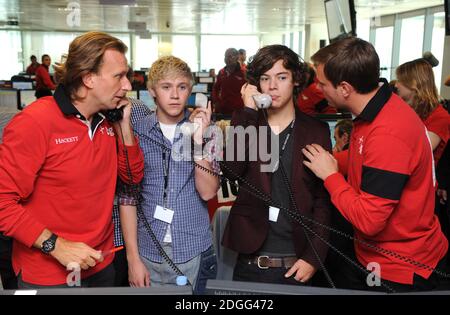 Niall Horan and Harry Styles of One Direction at the BGC Annual Global Charity Day, Canary Wharf, London. Stock Photo