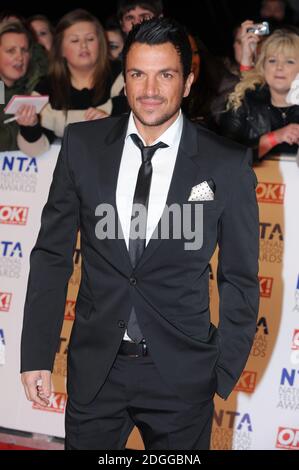 Peter Andre at The National Television Awards 2012, O2 Arena, Greenwich, London. Stock Photo