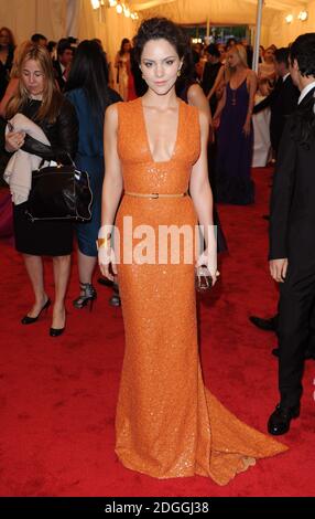 Katharine McPhee arriving at the Costume Institute Benefit, held at the Metropolitan Museum of Art to celebrate the opening of Schiaparelli and Prada, Impossible Conversations, New York. Stock Photo