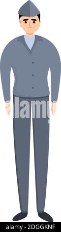 Aviator military uniform icon. Cartoon of aviator military uniform vector icon for web design isolated on white background Stock Vector
