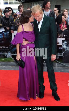 Rhys Ifans and Anna Friel arriving at the UK Premiere of The Amazing Spider Man, Odeon Cinema, Leicester Square, London. Stock Photo