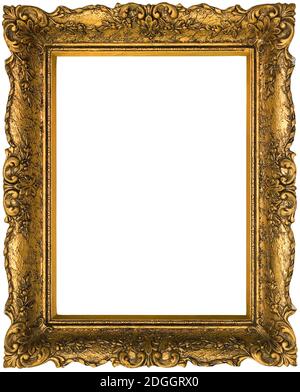 Old Golden Frame Cutout Stock Photo