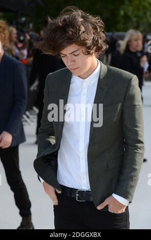 Harry Styles at the Burberry Prorsum Catwalk Show Hyde Park. Part of London Fashion Week SS13 London Stock Photo Alamy