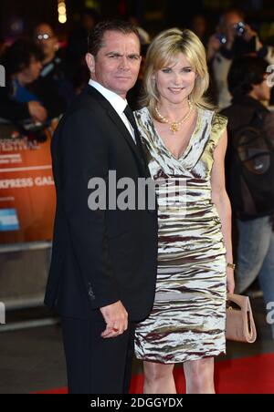 Grant Bovey and Anthea Turner arriving at the 56th BFI London Film Festival Gala Screening of Crossfire Hurricanes, Odeon Cinema, Leicester Square, London.   Stock Photo