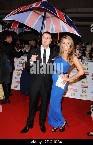 Paddy McGuinness and wife Christine Martin arriving at The Pride of Britain Awards 2012, Grosvenor House Hotel, London Stock Photo