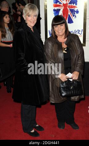 Dawn French arriving at the World Premiere of Viva Forever!, Piccadilly Theatre, London. Stock Photo