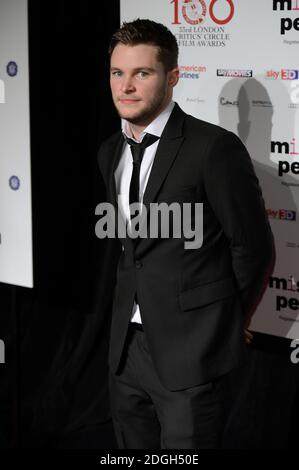 Jack Reynor arriving at the London Critics Circle Awards 2013, The May Fair Hotel, London. Stock Photo