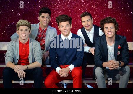 Wax models of Naill Horan, Zayn Malik, Louis Tomlinson, Liam Payne and  Harry Styles from the Band One Direction are unveiled at Madame Tussauds in  London Stock Photo - Alamy
