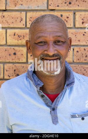 Cape colored with missing teeth Stock Photo