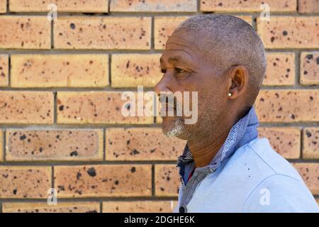 Cape colored with missing teeth Stock Photo