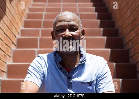 Cape colored with missing teeth Stock Photo