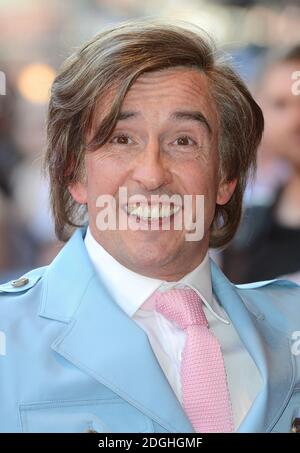 Steve Coogan as Alan Partridge arriving at the London Premiere of Alpha Papa, Vue Cinema, Leicester Square. Stock Photo