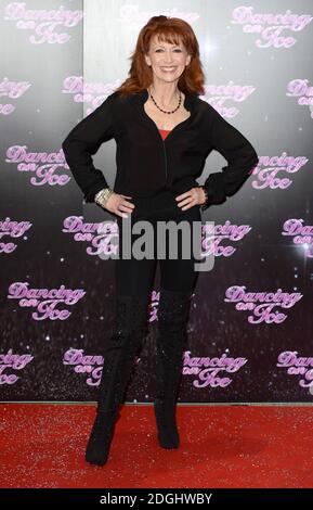 Bonnie Langford arriving at the Dancing on Ice 2014 launch event ...