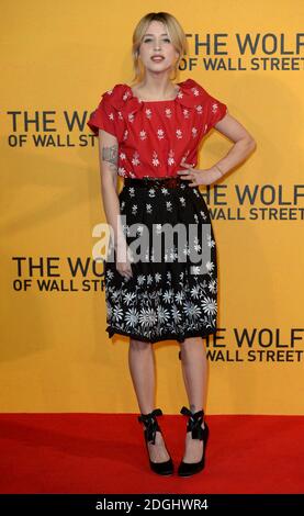 Peaches Geldof arriving at the Wolf of Wall Street UK Premiere, Odeon