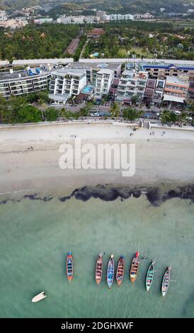 Patong Beach aerial view in Phuket, Thailand Stock Photo