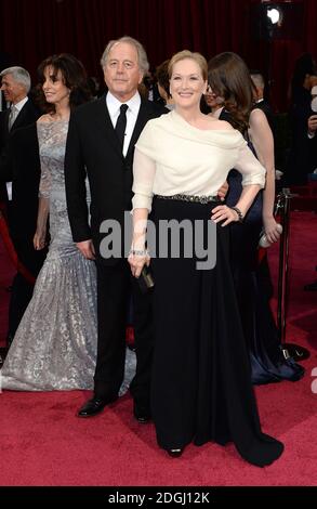 Meryl Streep and her husband Don Gummer arriving at the 86th Academy Awards held at the Dolby Theatre in Hollywood, Los Angeles, CA, USA, March 2, 2014. Stock Photo