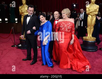 Liza Minnelli and Lorna Luft arriving at the 86th Academy Awards held at the Dolby Theatre in Hollywood, Los Angeles, CA, USA, March 2, 2014. Stock Photo