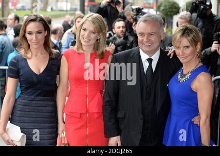 Isabel Webster, Charlotte Hawkins, Eamonn Holmes and Jacquie Beltrao arriving at the TRIC Awards 2013, Grosvenor House Hotel, London. Stock Photo