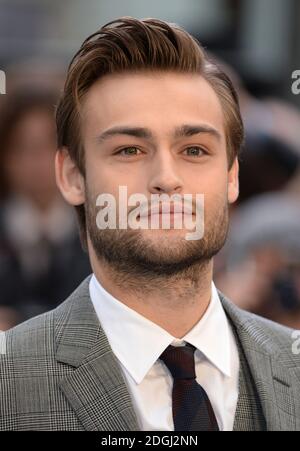 Douglas Booth arriving at the UK Premiere of Noah, Odeon Cinema, Leicester Square, London.    Stock Photo