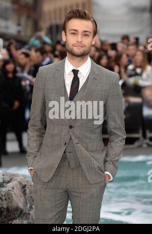 Douglas Booth arriving at the UK Premiere of Noah, Odeon Cinema, Leicester Square, London. Stock Photo