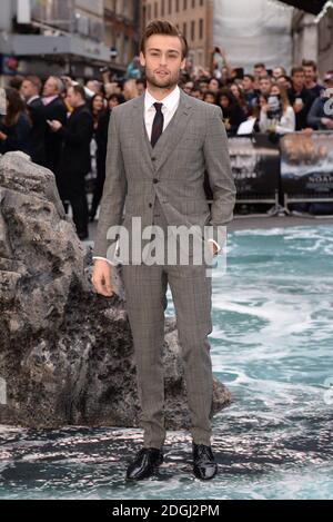 Douglas Booth arriving at the UK Premiere of Noah, Odeon Cinema, Leicester Square, London. Stock Photo